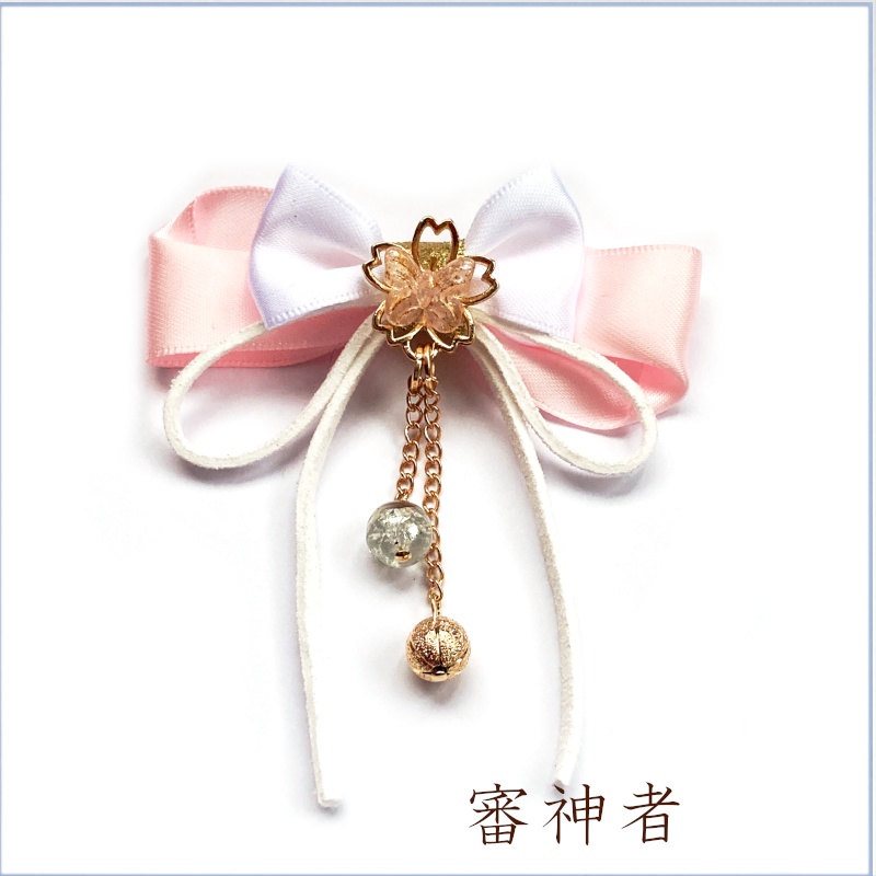 刀剣乱舞 織田組 薬研藤四郎 へし切長谷部 伊達組 鶴丸国永 燭台切光忠 大倶利伽羅 太鼓鐘貞宗 イメージ 蝶りぼん飾りだま ヘアアクセサリー 和風 ヘアクリップ ヘアゴム ポニーフック