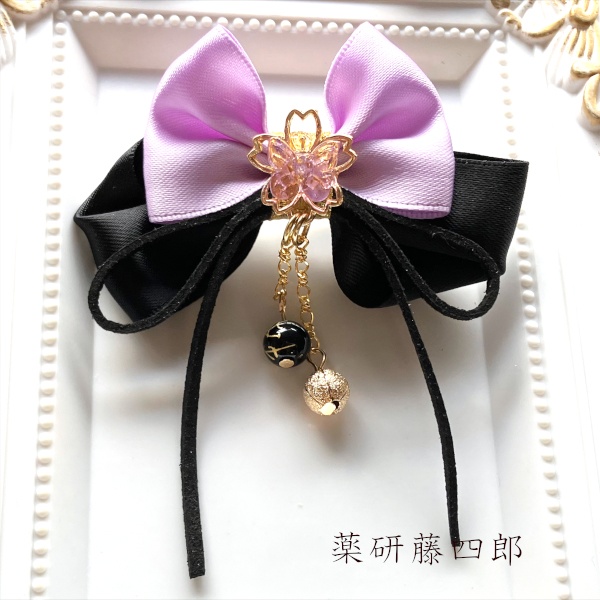 刀剣乱舞 織田組 薬研藤四郎 へし切長谷部 伊達組 鶴丸国永 燭台切光忠 大倶利伽羅 太鼓鐘貞宗 イメージ 蝶りぼん飾りだま ヘアアクセサリー 和風 ヘアクリップ ヘアゴム ポニーフック