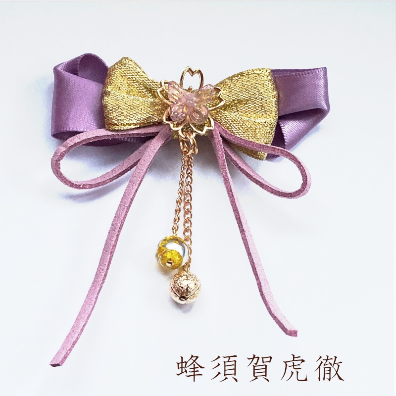 刀剣乱舞 堀川派 沖田・土方組 初期刀 山姥切国広 山伏国広 堀川国広 和泉守兼定 大和守安定 加州清光 陸奥守吉行 歌仙兼定 蜂須賀虎徹 イメージ 蝶りぼん飾りだま ヘアアクセサリー 和風 ヘアクリップ ヘアゴム ポニーフック