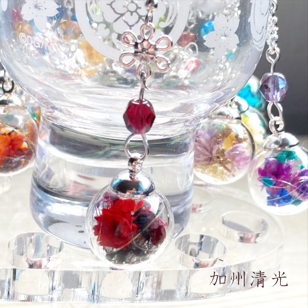 刀剣乱舞 初期刀 堀川派 沖田・土方組 山姥切国広 堀川国広 山伏国広 大和守安定 和泉守兼定 加州清光 陸奥守吉行 歌仙兼定 蜂須賀虎徹 イメージ 刀花宮 フラワー 片耳ピアス イヤリング ネックレス