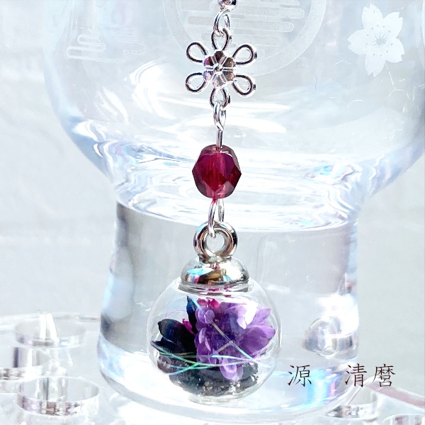 刀剣乱舞 源氏 髭切 膝丸 福岡一文字 南泉一文字 山鳥毛 日光一文字 一文字則宗 姫鶴一文字 肥前忠広 水心子正秀 源 清麿 イメージ 刀花宮 フラワー 片耳ピアス イヤリング ネックレス