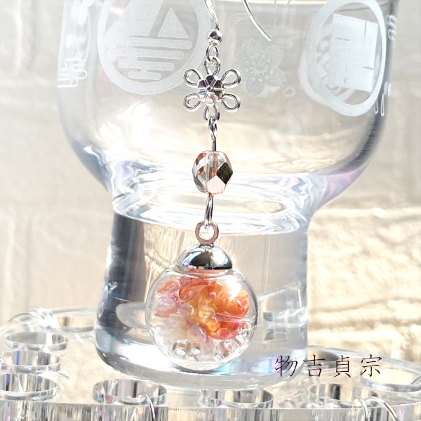 刀剣乱舞 織田組 伊達組 貞宗 粟田口 一期一振 骨喰藤四郎 鯰尾藤四郎 乱藤四郎 薬研藤四郎 へし切長谷部 不動行光 鶴丸国永 燭台切光忠 大倶利伽羅 太鼓鐘貞宗 物吉貞宗 亀甲貞宗 イメージ 刀花宮 フラワー 片耳ピアス イヤリング ネックレス