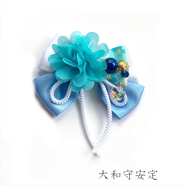 刀剣乱舞 堀川派 沖田・土方組 初期刀 はなかんざし ヘアゴム ポニーフック キーホルダー バッグチャーム