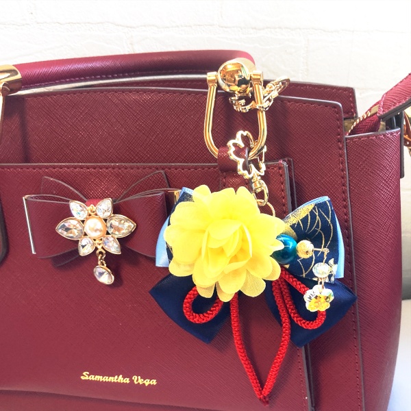 刀剣乱舞 源氏 青江 一文字 はなかんざし ヘアゴム ポニーフック キーホルダー バッグチャーム