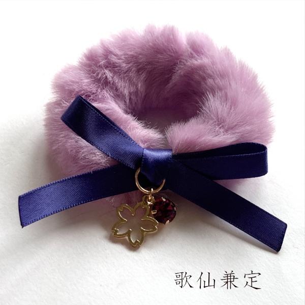 刀剣乱舞 イメージ ヘアアクセサリー ふわふぁー さくら りぼん シュシュ ヘアゴム ブレスレット