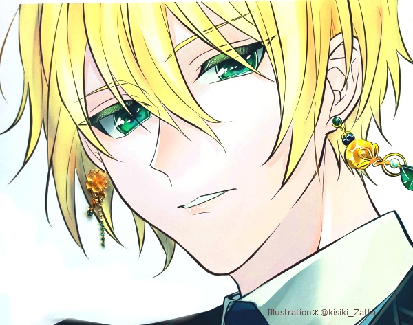 刀剣乱舞  山姥切国広 日光一文字 加州清光 審神者 さくらきらきら ピアス 樹脂ノンホールピアス