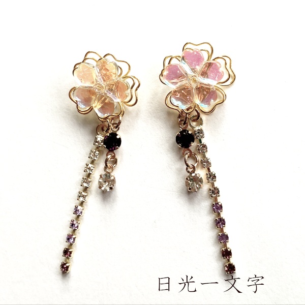 刀剣乱舞  山姥切国広 日光一文字 加州清光 審神者 さくらきらきら ピアス 樹脂ノンホールピアス