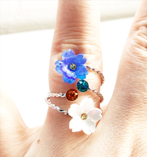 刀剣乱舞 イメージ スワロフスキー リング 指輪 さくらのしるし