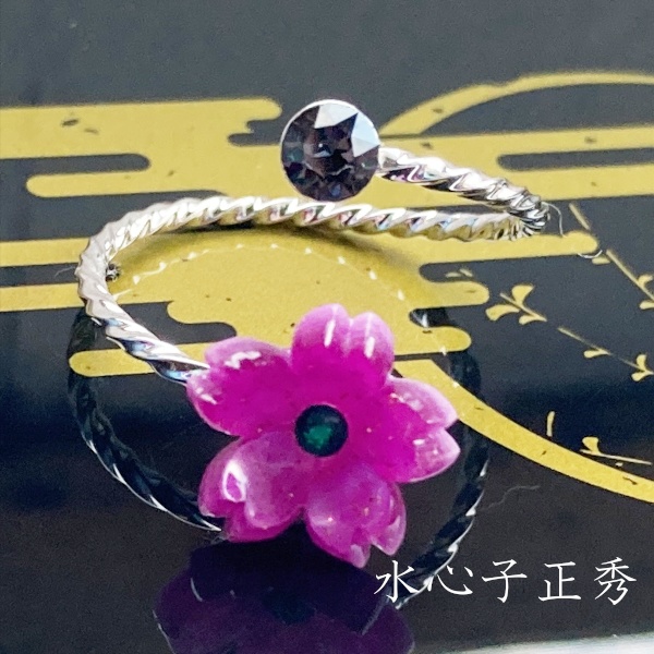 刀剣乱舞 イメージ スワロフスキー リング 指輪 さくらのしるし