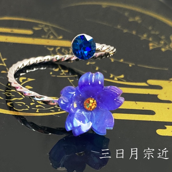 刀剣乱舞 イメージ スワロフスキー リング 指輪 さくらのしるし