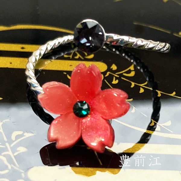 刀剣乱舞 イメージ スワロフスキー リング 指輪 さくらのしるし