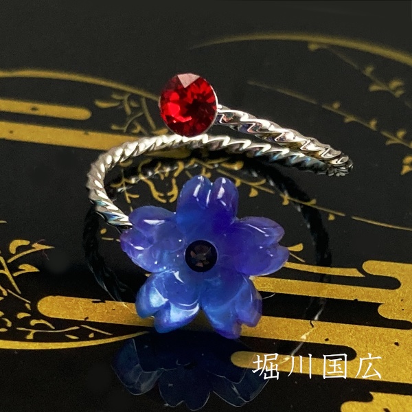 刀剣乱舞 イメージ スワロフスキー リング 指輪 さくらのしるし