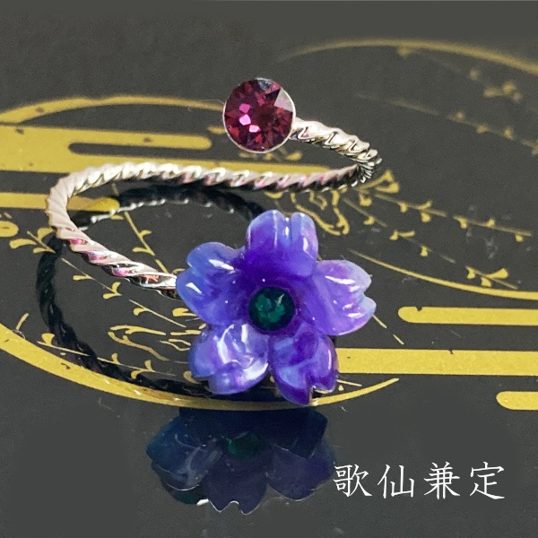 刀剣乱舞 イメージ スワロフスキー リング 指輪 さくらのしるし