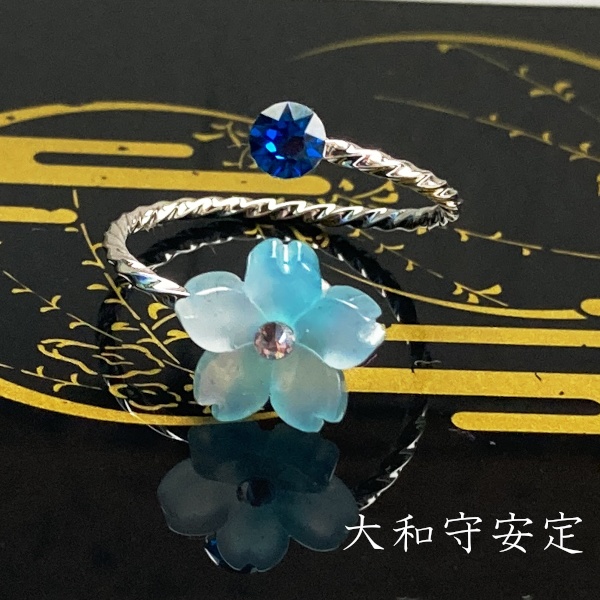 刀剣乱舞 イメージ スワロフスキー リング 指輪 さくらのしるし