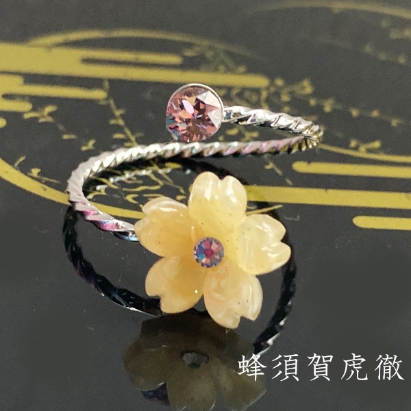 刀剣乱舞 イメージ スワロフスキー リング 指輪 さくらのしるし