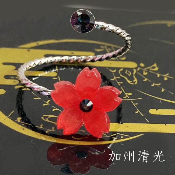 刀剣乱舞 イメージ スワロフスキー リング 指輪 さくらのしるし