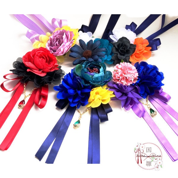 刀剣乱舞 イメージ 花舞う りぼん ヘアクリップ ポニーフック バッグチャーム