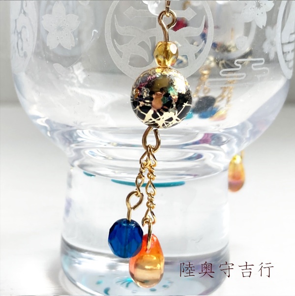 刀剣乱舞 イメージ 片耳 ピアス イヤリング 和玊ゆれる 耳飾り 樹脂ノンホールピアス