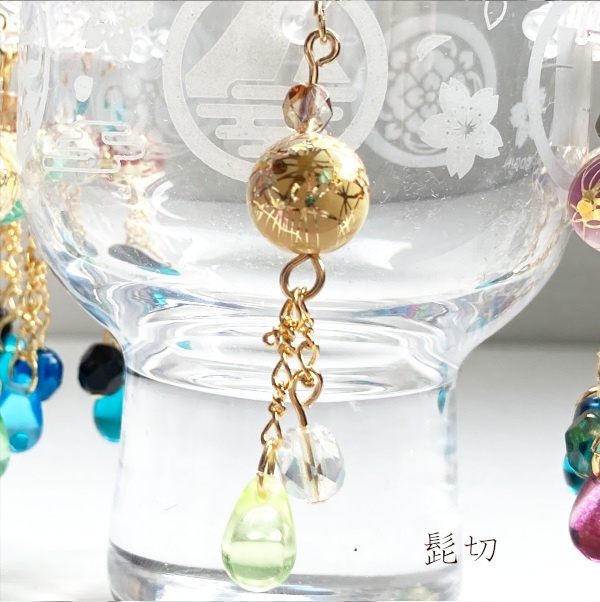 刀剣乱舞 イメージ 片耳 ピアス イヤリング 和玊ゆれる 耳飾り 樹脂ノンホールピアス