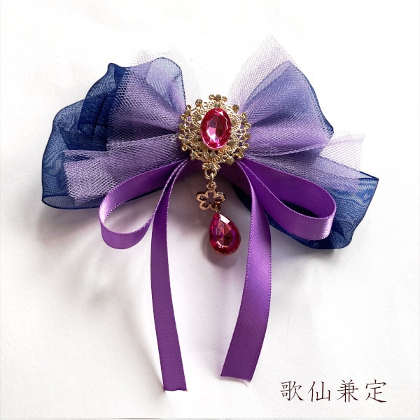 刀剣乱舞 堀川派 初期刀 沖田組 土方組 一文字 天保江戸組 イメージ  リボン 刀涼花 星結い ヘアゴム ヘアクリップ ポニーフック バッグチャーム