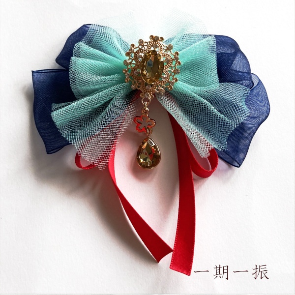 刀剣乱舞 伊達組 織田組 粟田口 源氏 貞宗 江 三日月宗近 青江 肥前忠広 イメージ リボン 刀涼花 星結い ヘアクリップ ヘアゴム ポニーフック バッグチャーム