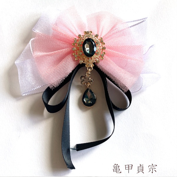 刀剣乱舞 伊達組 織田組 粟田口 源氏 貞宗 江 三日月宗近 青江 肥前忠広 イメージ リボン 刀涼花 星結い ヘアクリップ ヘアゴム ポニーフック バッグチャーム