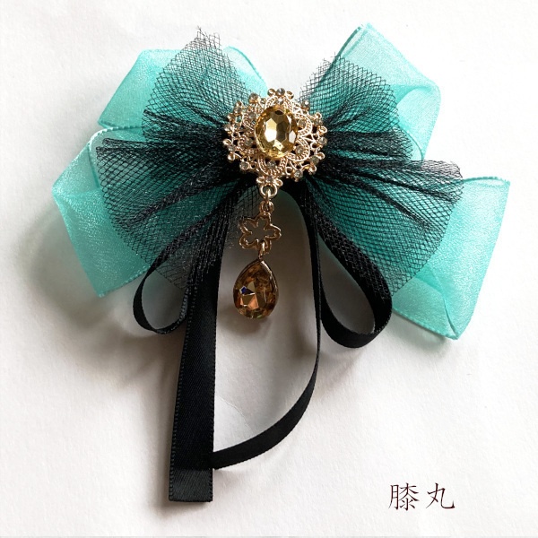 刀剣乱舞 伊達組 織田組 粟田口 源氏 貞宗 江 三日月宗近 青江 肥前忠広 イメージ リボン 刀涼花 星結い ヘアクリップ ヘアゴム ポニーフック バッグチャーム