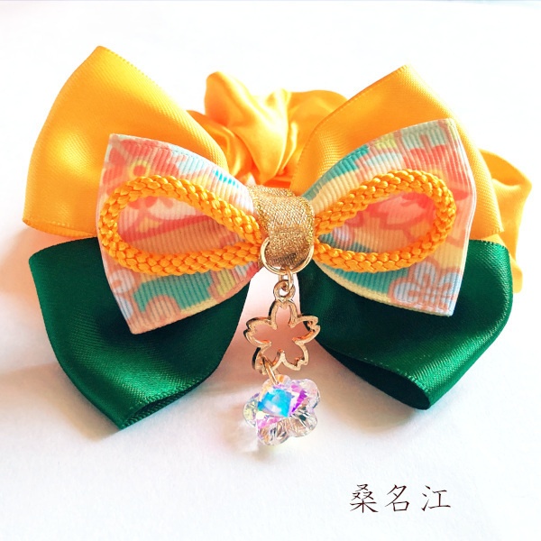 刀剣乱舞 織田組 伊達組 江 源氏 天保江戸組 貞宗 三名槍 同田貫正国 粟田口 イメージ ヘアアクセサリー さくらさくら 和風 リボン シュシュ ブレスレット