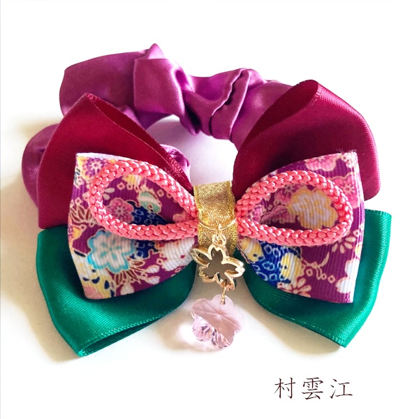 刀剣乱舞 織田組 伊達組 江 源氏 天保江戸組 貞宗 三名槍 同田貫正国 粟田口 イメージ ヘアアクセサリー さくらさくら 和風 リボン シュシュ ブレスレット