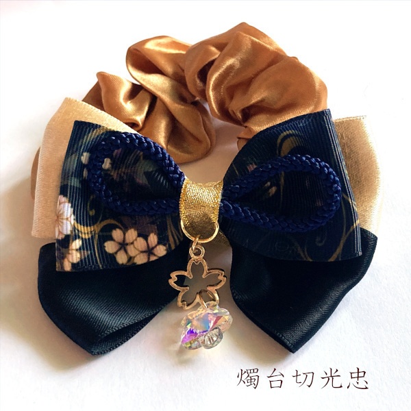 刀剣乱舞 織田組 伊達組 江 源氏 天保江戸組 貞宗 三名槍 同田貫正国 粟田口 イメージ ヘアアクセサリー さくらさくら 和風 リボン シュシュ ブレスレット