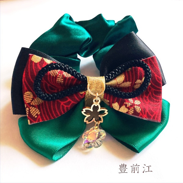 刀剣乱舞 織田組 伊達組 江 源氏 天保江戸組 貞宗 三名槍 同田貫正国 粟田口 イメージ ヘアアクセサリー さくらさくら 和風 リボン シュシュ ブレスレット