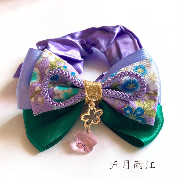 刀剣乱舞 織田組 伊達組 江 源氏 天保江戸組 貞宗 三名槍 同田貫正国 粟田口 イメージ ヘアアクセサリー さくらさくら 和風 リボン シュシュ ブレスレット