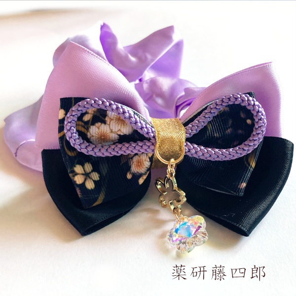 刀剣乱舞 織田組 伊達組 江 源氏 天保江戸組 貞宗 三名槍 同田貫正国 粟田口 イメージ ヘアアクセサリー さくらさくら 和風 リボン シュシュ ブレスレット