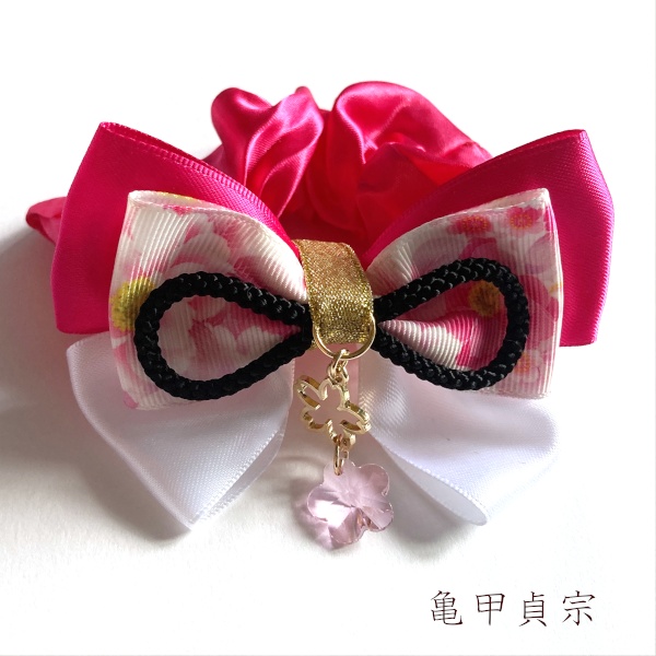 刀剣乱舞 織田組 伊達組 江 源氏 天保江戸組 貞宗 三名槍 同田貫正国 粟田口 イメージ ヘアアクセサリー さくらさくら 和風 リボン シュシュ ブレスレット