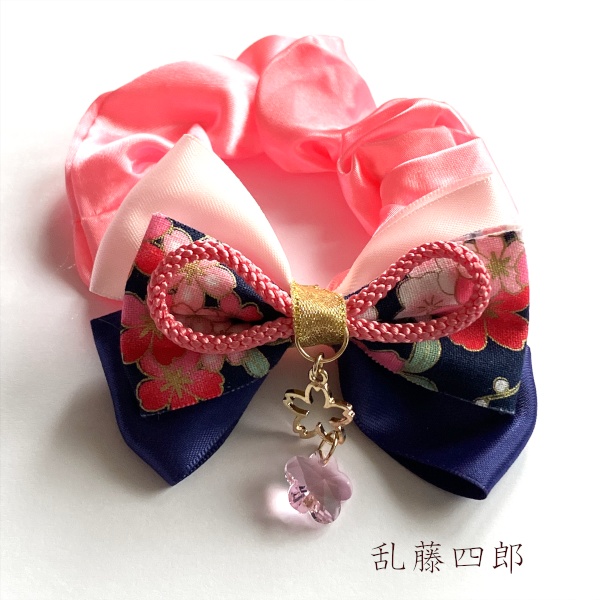 刀剣乱舞 織田組 伊達組 江 源氏 天保江戸組 貞宗 三名槍 同田貫正国 粟田口 イメージ ヘアアクセサリー さくらさくら 和風 リボン シュシュ ブレスレット