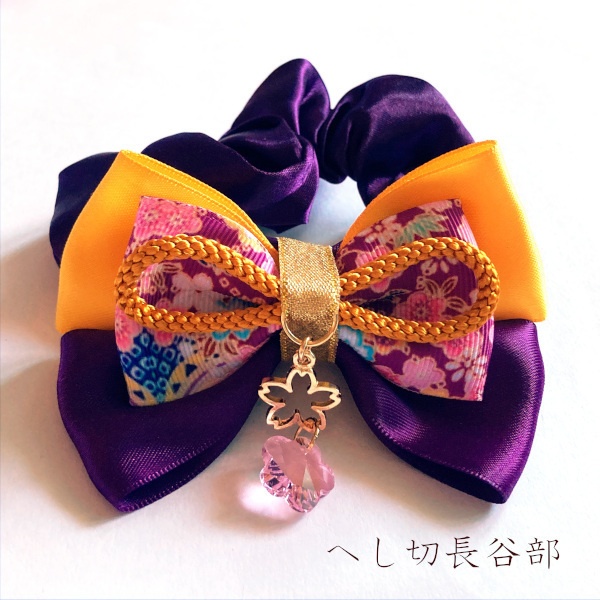 刀剣乱舞 織田組 伊達組 江 源氏 天保江戸組 貞宗 三名槍 同田貫正国 粟田口 イメージ ヘアアクセサリー さくらさくら 和風 リボン シュシュ ブレスレット