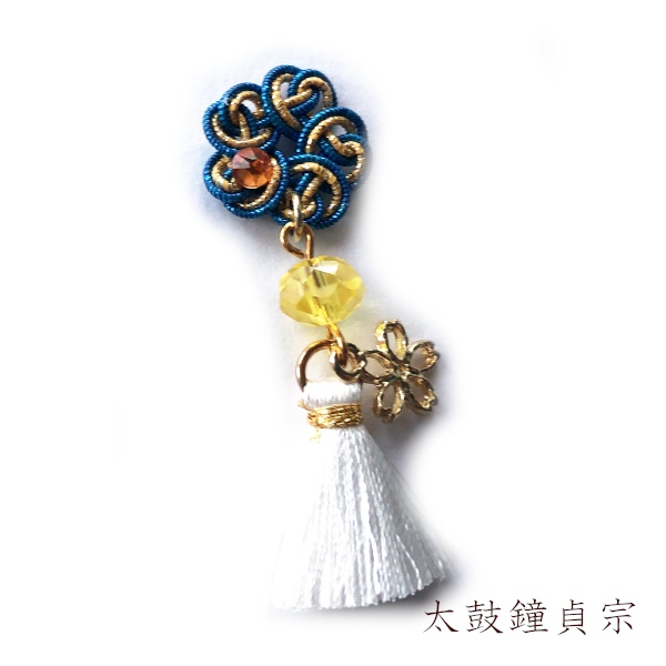 刀剣乱舞 イメージ 織田組 伊達組 江 源氏 天保江戸組  来派 粟田口 チャーム ストラップ 片耳 ピアス ノンホールピアス さくら結いたっせる