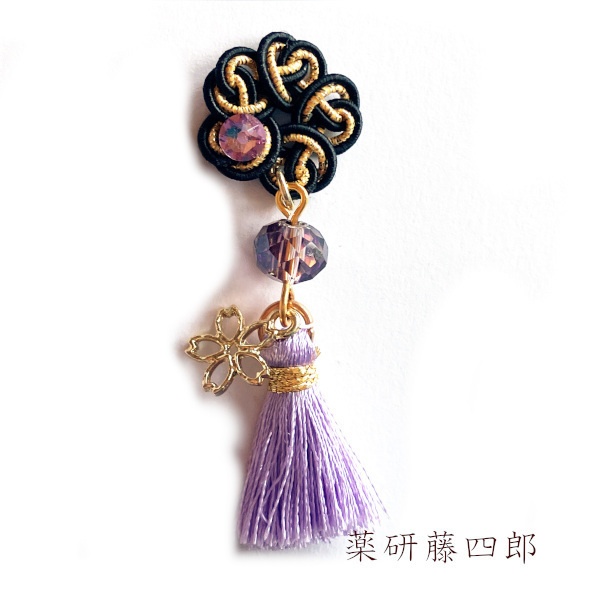 刀剣乱舞 イメージ 織田組 伊達組 江 源氏 天保江戸組  来派 粟田口 チャーム ストラップ 片耳 ピアス ノンホールピアス さくら結いたっせる