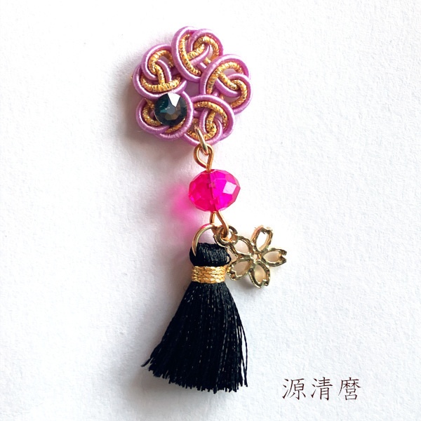 刀剣乱舞 イメージ 織田組 伊達組 江 源氏 天保江戸組  来派 粟田口 チャーム ストラップ 片耳 ピアス ノンホールピアス さくら結いたっせる