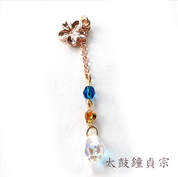 刀剣乱舞 イメージ 織田組 伊達組 江 天保江戸組 片耳 ピアス ノンホールピアス さくらきらしずく