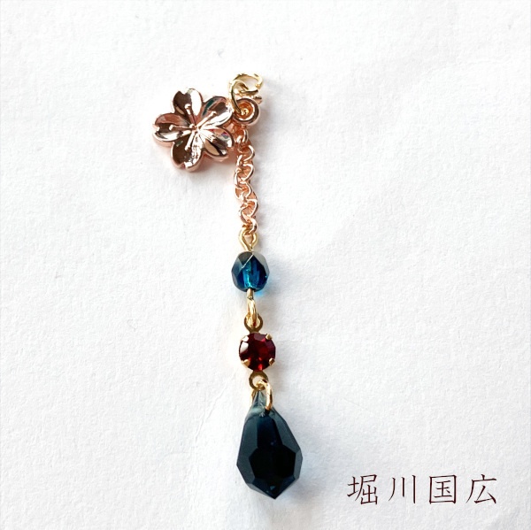 刀剣乱舞 イメージ 初期刀 堀川 沖田組 土方組 兼定 一文字 肥前忠広 古備前 片耳 ピアス ノンホールピアス さくらきらしずく