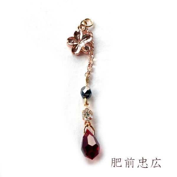 刀剣乱舞 イメージ 初期刀 堀川 沖田組 土方組 兼定 一文字 肥前忠広 古備前 片耳 ピアス ノンホールピアス さくらきらしずく