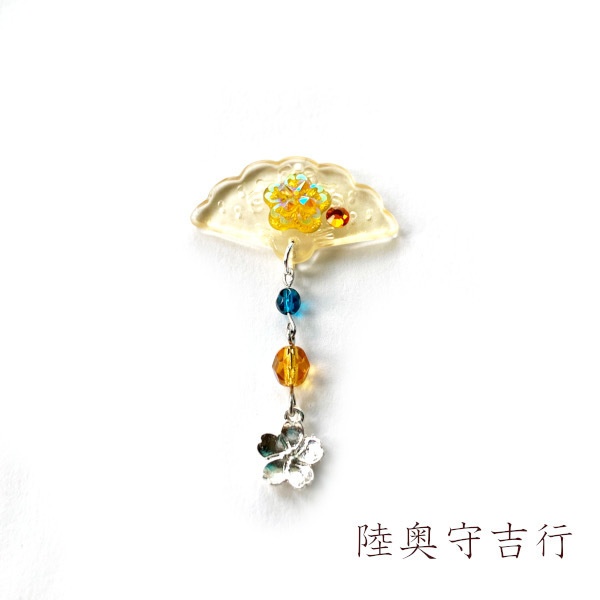 刀剣乱舞 イメージ 刀花扇 チャーム ストラップ 片耳 ピアス ノンホールピアス ヘアピン