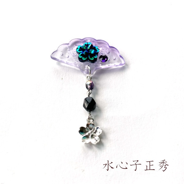 刀剣乱舞 イメージ 刀花扇 チャーム ストラップ 片耳 ピアス ノンホールピアス ヘアピン