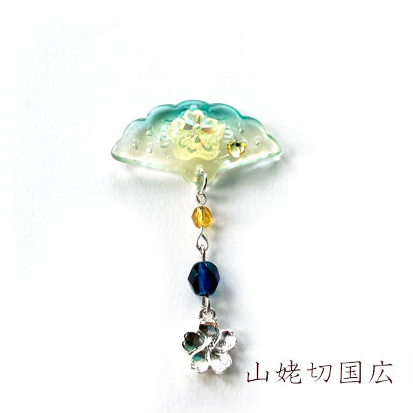 刀剣乱舞 イメージ 刀花扇 チャーム ストラップ 片耳 ピアス ノンホールピアス ヘアピン