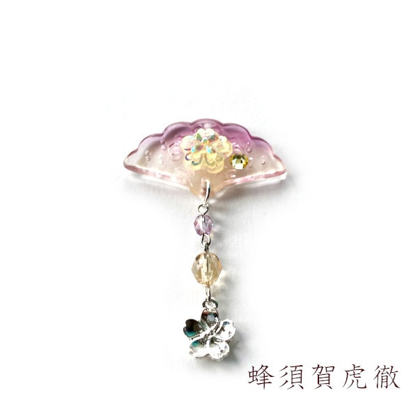 刀剣乱舞 イメージ 刀花扇 チャーム ストラップ 片耳 ピアス ノンホールピアス ヘアピン