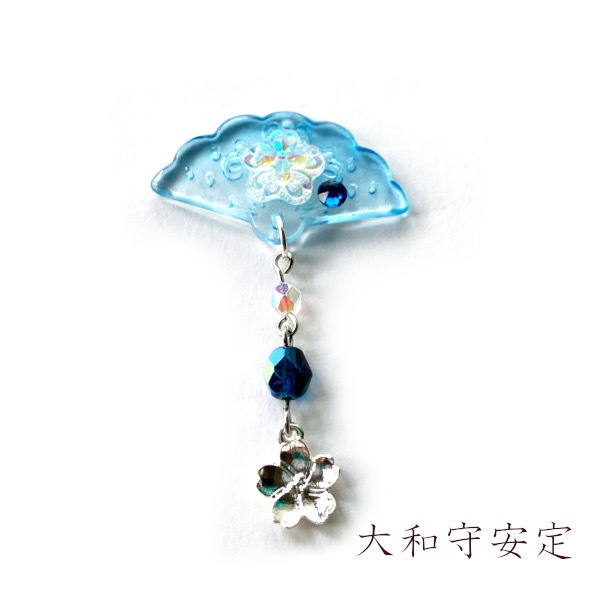 刀剣乱舞 イメージ 刀花扇 チャーム ストラップ 片耳 ピアス ノンホールピアス ヘアピン