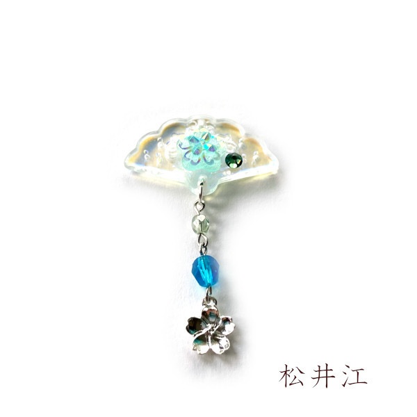 刀剣乱舞 イメージ 刀花扇 チャーム ストラップ 片耳 ピアス ノンホールピアス ヘアピン