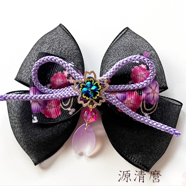 刀剣乱舞 イメージ 伊達組 織田組 源氏 天保江戸 肥前忠広 一文字派 江 リボン 刀涼花 虹桜 ヘアクリップ ヘアゴム ポニーフック バッグチャーム