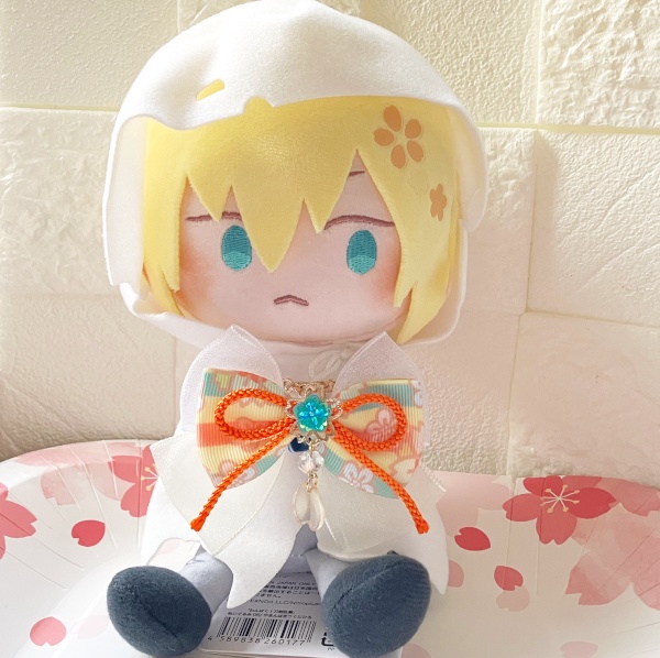 刀剣乱舞 イメージ 伊達組 織田組 源氏 天保江戸 肥前忠広 一文字派 江 リボン 刀涼花 虹桜 ヘアクリップ ヘアゴム ポニーフック バッグチャーム